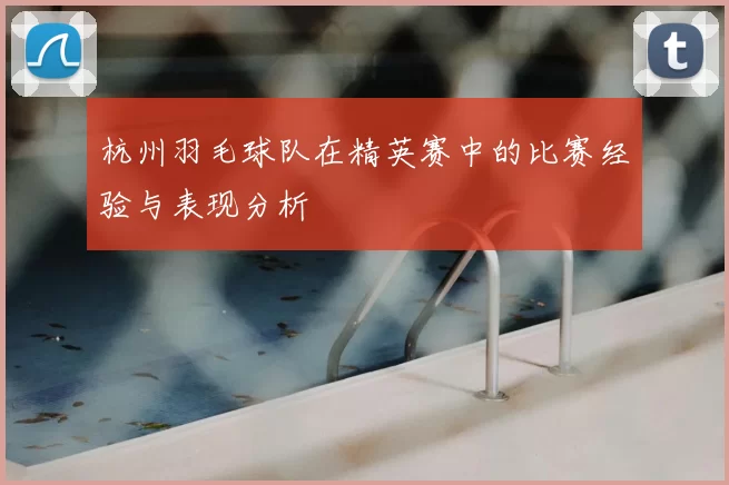 杭州羽毛球队在精英赛中的比赛经验与表现分析