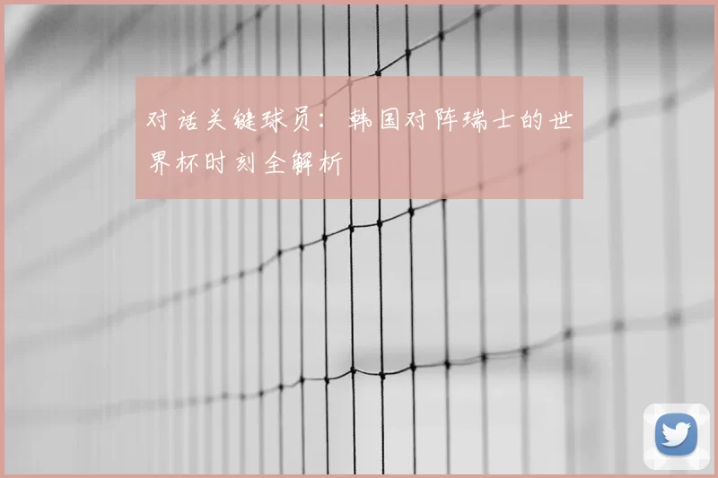 对话关键球员：韩国对阵瑞士的世界杯时刻全解析